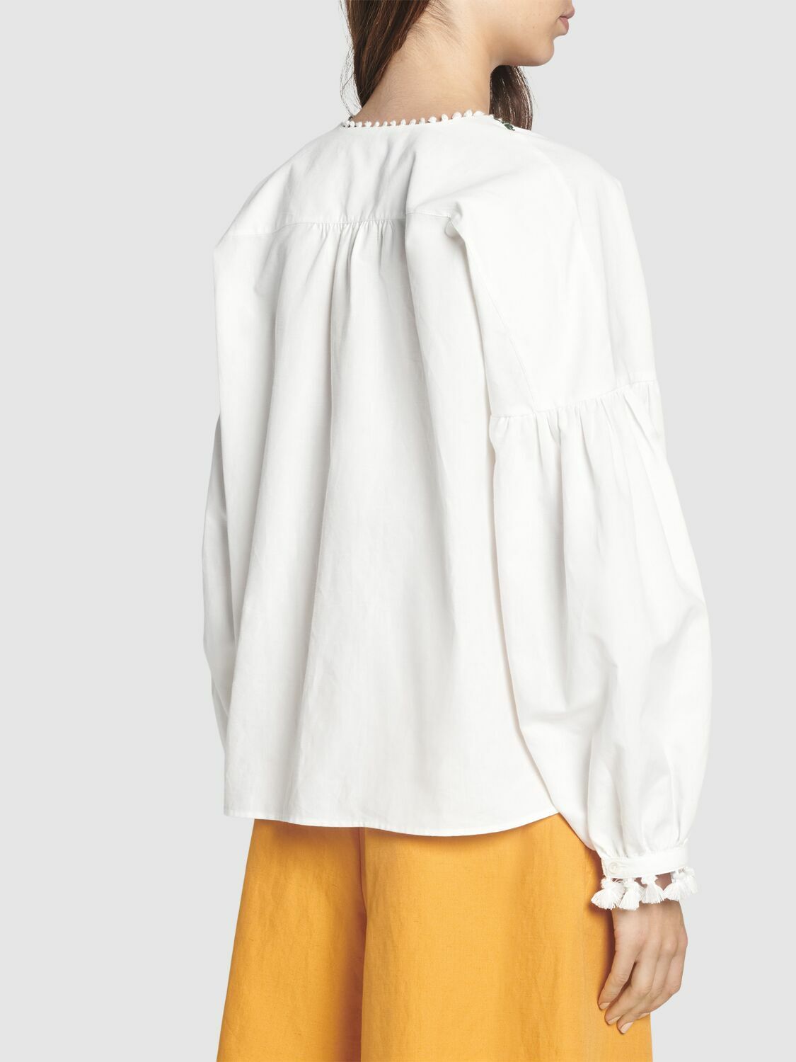 RADICA (Weekend Max Mara) コットン&リネン シャツ WEEKEND MAX MARA Radica Embroidered Cotton & Linen Shirt
