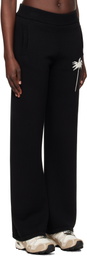 Palm Angels Black Palms Knit Lounge Pants