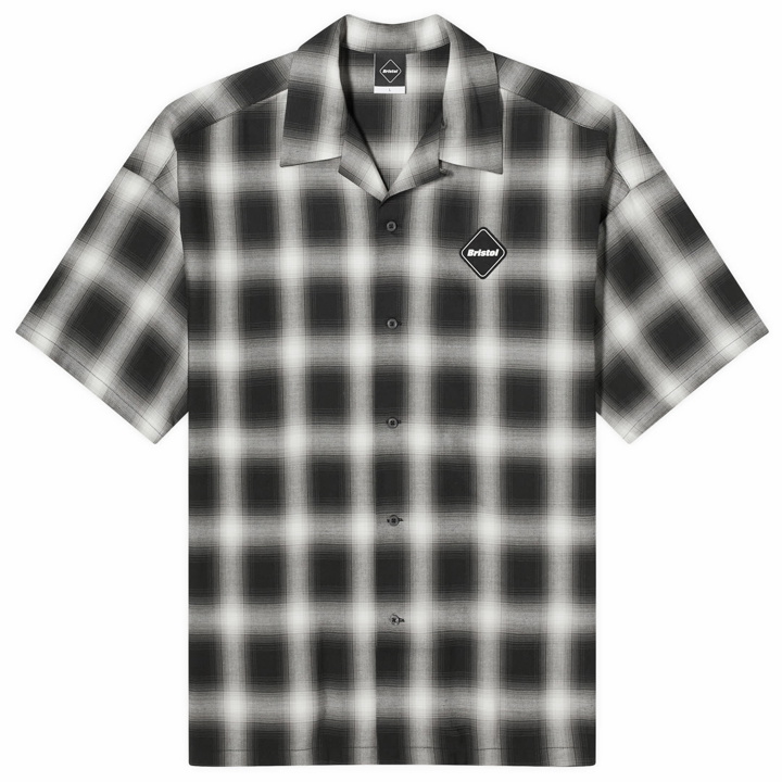 Photo: F.C. Real Bristol Men's Ghost Check Vacation Shirt in Black