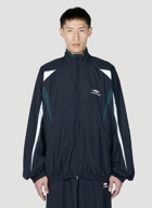 Balenciaga - Logo Embroidery Track Jacket in Navy