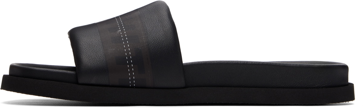 Off-White Black Industrial Belt Slider Sandals