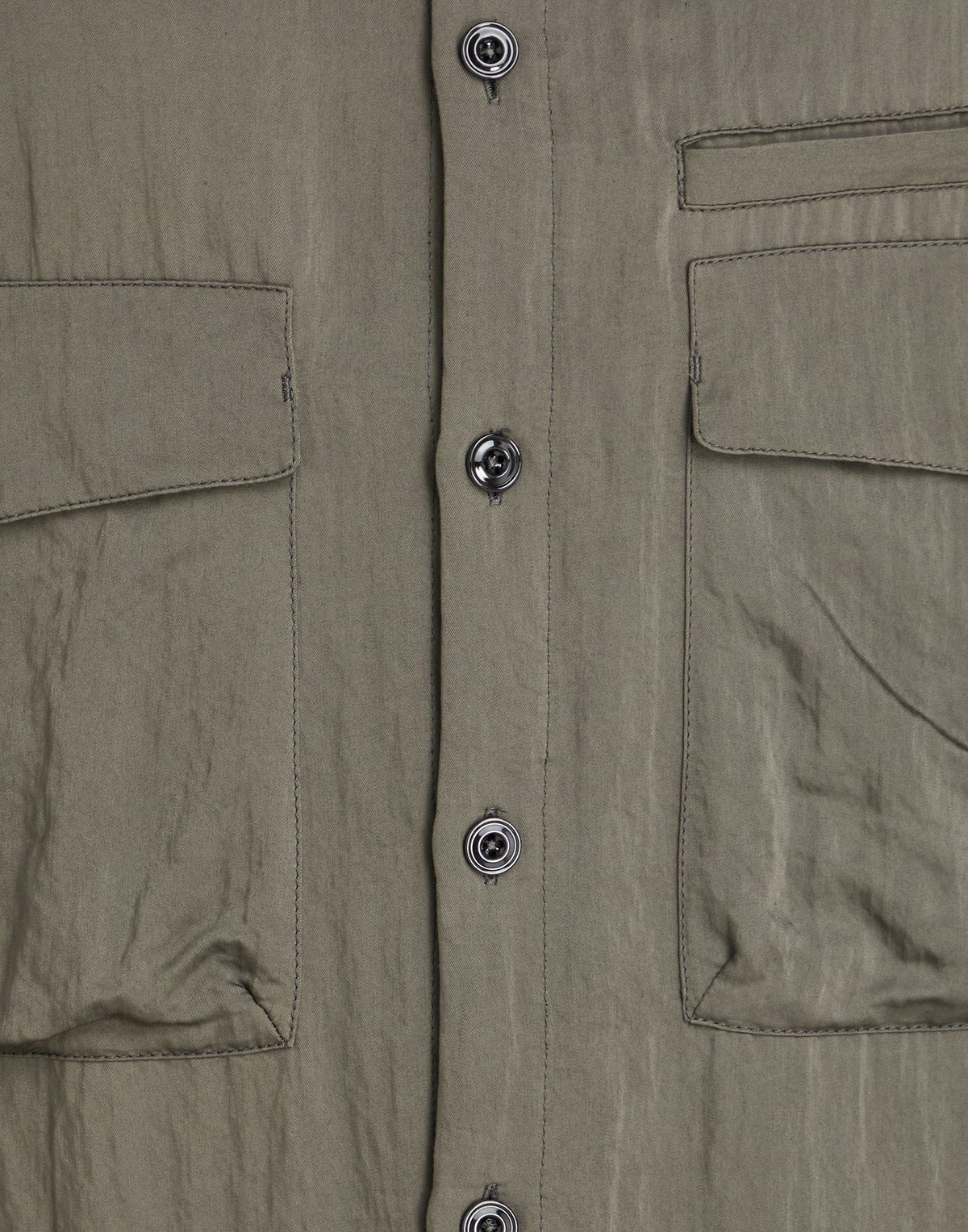 Lemaire Mens Shirt Military in Green