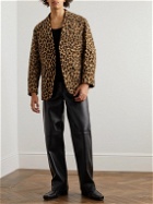 Wacko Maria - Unstructured Leopard-Print Cotton-Corduroy Blazer - Brown