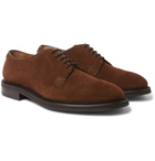 Mr P. - Lucien Polished-Leather Derby Shoes - Brown