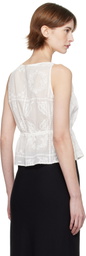 BEC + BRIDGE White Zalea Gathered Tank Top