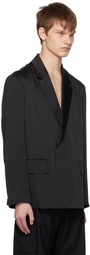 Youth Black Double-Breasted Blazer