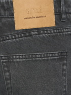 AMI PARIS High Rise Wide Cotton Jeans