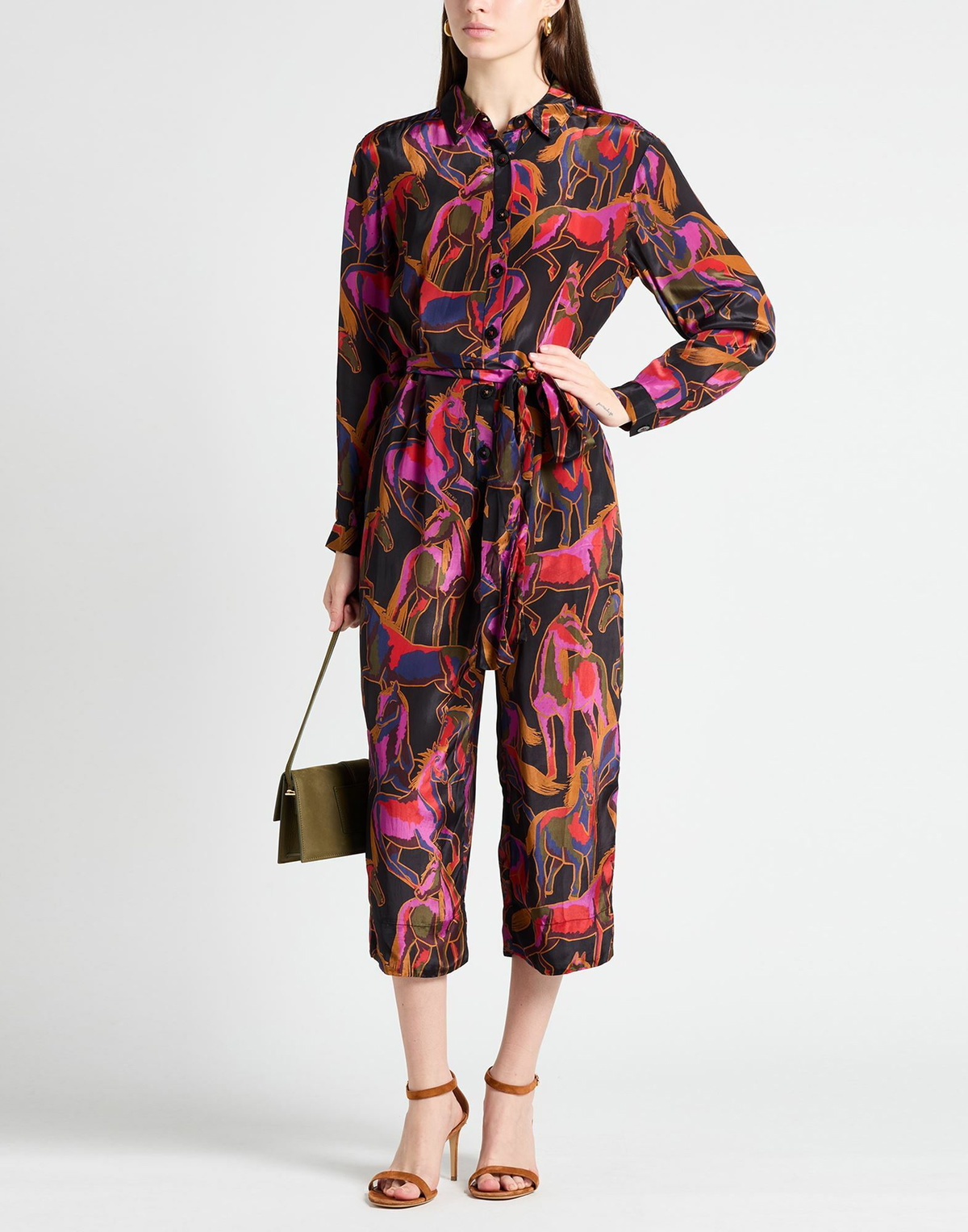 Farm Rio Womens Jumpsuit Fuchsia