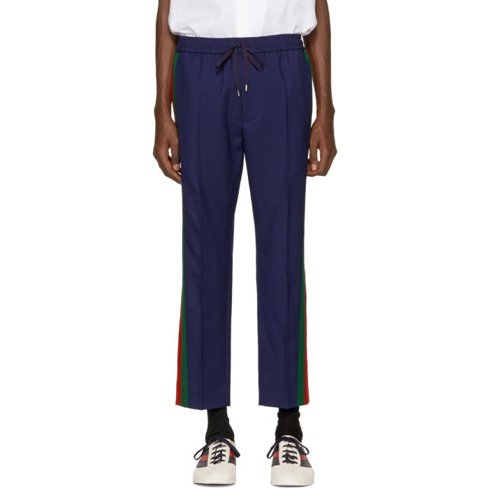 Photo: Gucci Navy Wool Cropped Trousers