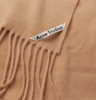 Acne Studios - Canada Skinny Fringed Wool Scarf - Brown