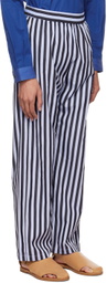 Sébline Black & Blue Stripe Pyjama Pants