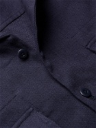 NICHOLAS DALEY - Cotton and Linen-Blend Jacket - Blue