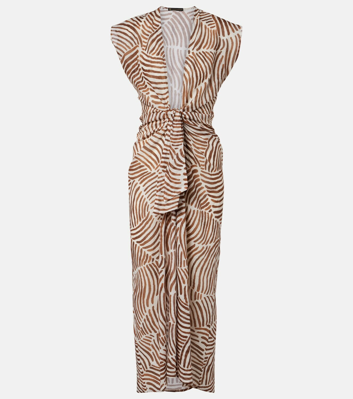 ViX Paula Hermanny Sasha printed cotton midi dress