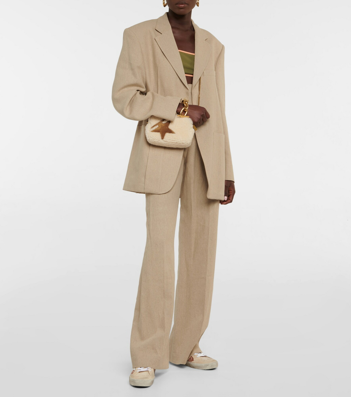 Golden Goose - Mini Star shearling shoulder bag