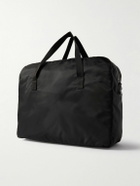 Kiton - Logo-Appliquéd Textured-Leather Trimmed Nylon Weekend Bag
