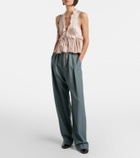 Chloé Pleated virgin wool straight pants