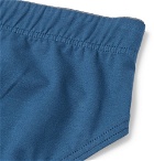 Hanro - Superior Mercerised Stretch-Cotton Briefs - Blue