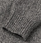 Camoshita - Mélange Wool-Blend Half-Zip Sweater - Gray
