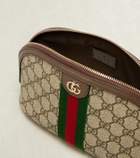 Gucci Ophidia Small leather-trimmed makeup bag