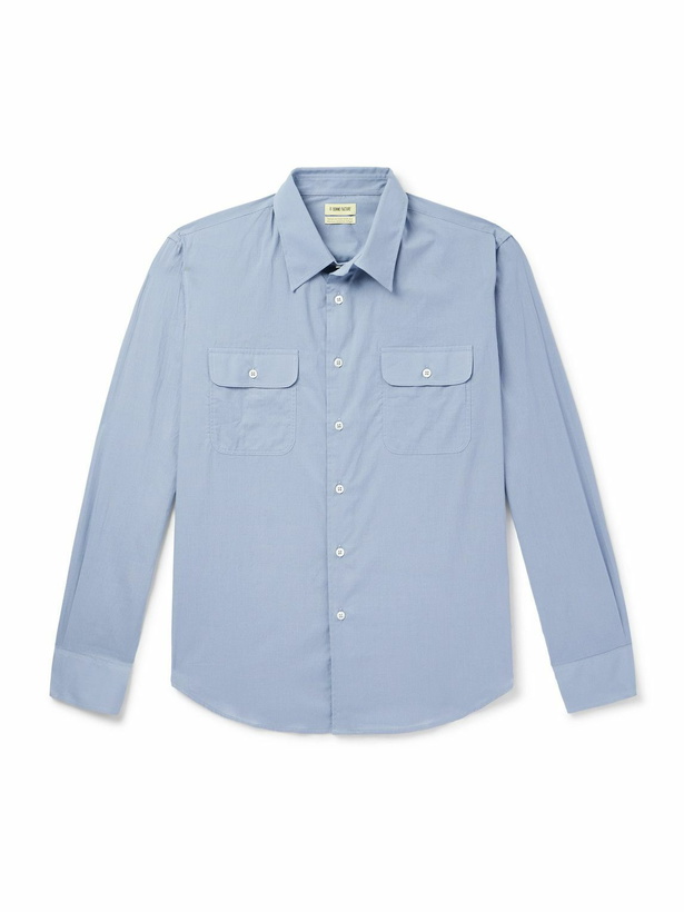 Photo: De Bonne Facture - Artist Cotton-Voile Shirt - Blue