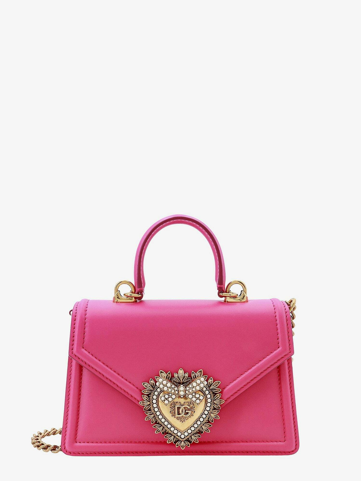 Dolce & Gabbana Small Devotion Bag Pink Womens Dolce & Gabbana