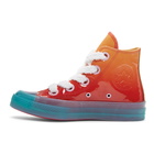 JW Anderson Orange Converse Edition Patent Chuck Taylor 70 Toy Hi Sneakers