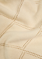 Vince Textured Argyl Wool Jumper Cream
