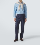 Dunhill Striped linen tapered pants