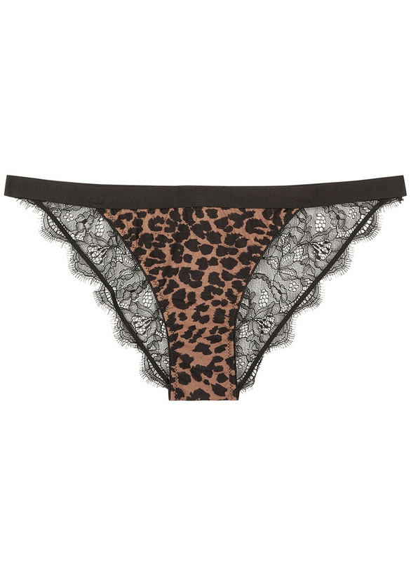 Photo: Love Stories Wild Rose Leopard-print Lace Briefs