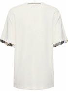 RABANNE Jersey Crepe Embellished T-shirt