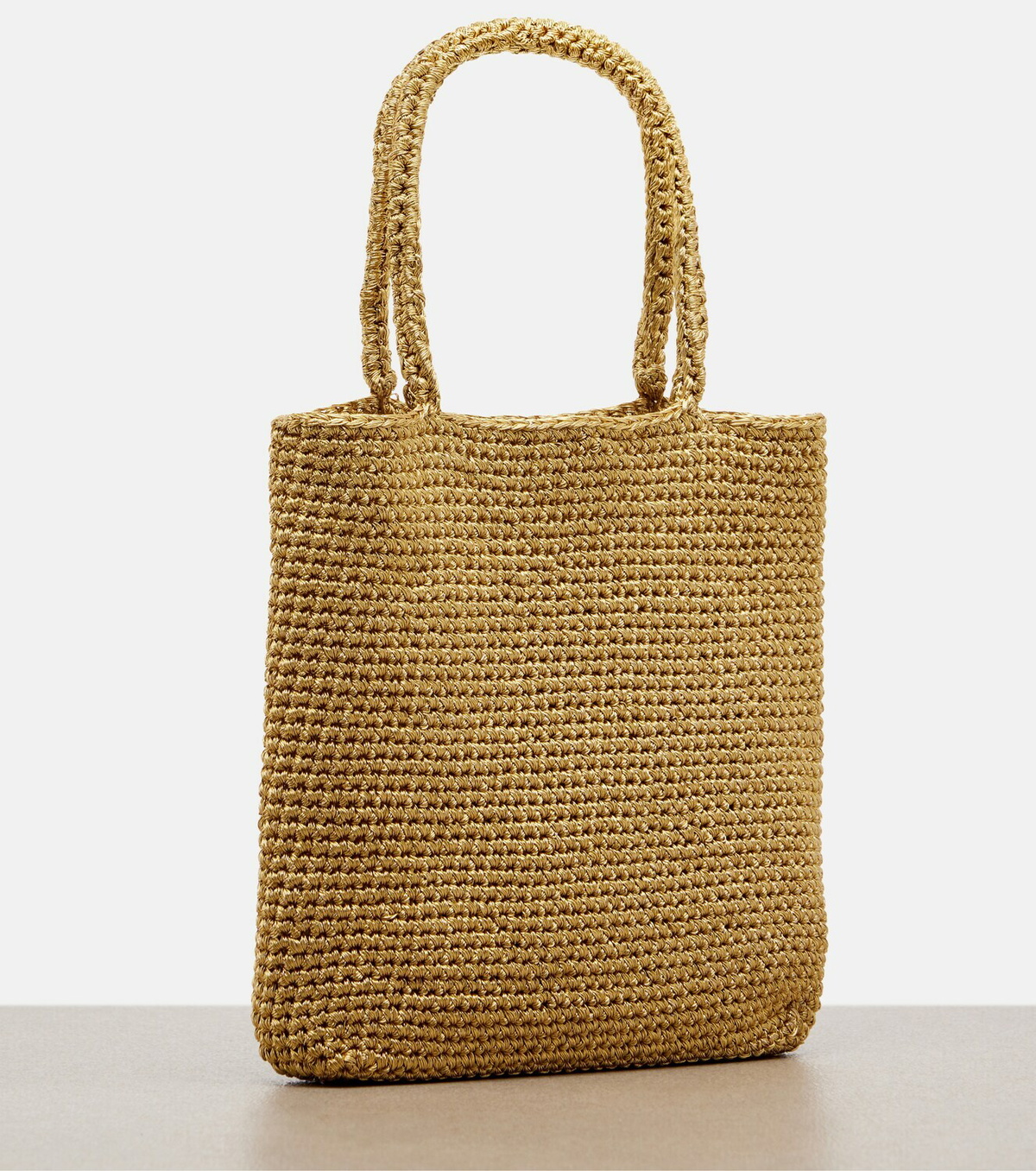 The Row Cecily Small metallic-effect tote bag