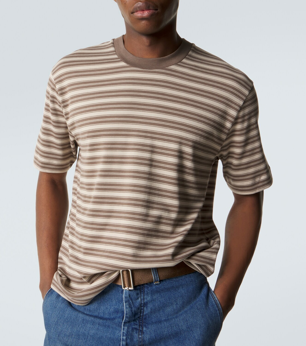 Sunspel Striped cotton jersey T-shirt