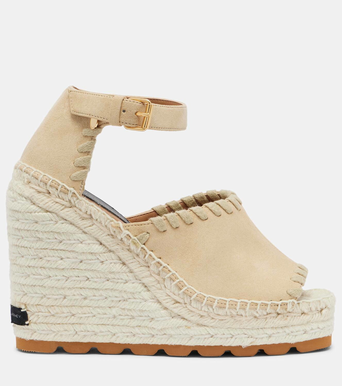 Stella McCartney Faux suede wedge espadrilles