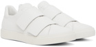 At.Kollektive White Isaac Reina Edition Double Strap Sneakers
