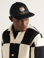 Casablanca - Logo-Embroidered Cotton-Twill Baseball Cap - Black