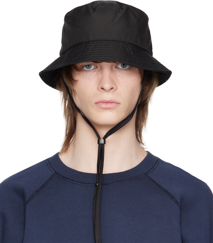 Photo: Norse Projects Black Chin Strap Bucket Hat