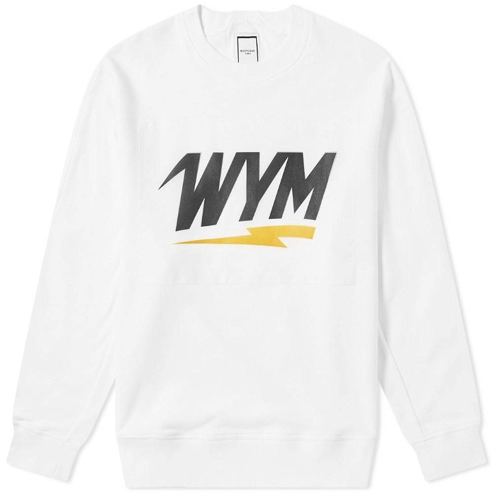 Photo: Wooyoungmi WYM Box Logo Crew Sweat White