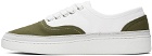 A.P.C. White & Khaki Plain Simple Sneakers
