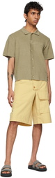 Jacquemus Khaki 'La Chemise Maille' Short Sleeve Cardigan