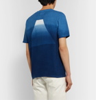 Blue Blue Japan - Indigo-Dyed Printed Slub Cotton-Jersey T-Shirt - Blue
