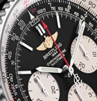 Breitling - Navitimer 01 Chronograph 43mm Stainless Steel and Leather Watch - Men - Black
