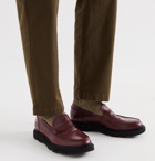 Officine Creative - Lydon Polished-Leather Penny Loafers - Burgundy