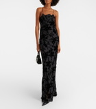 Rodarte Devoré floral velvet gown
