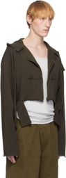 Ottolinger Brown Distressed Sweat Hoodie