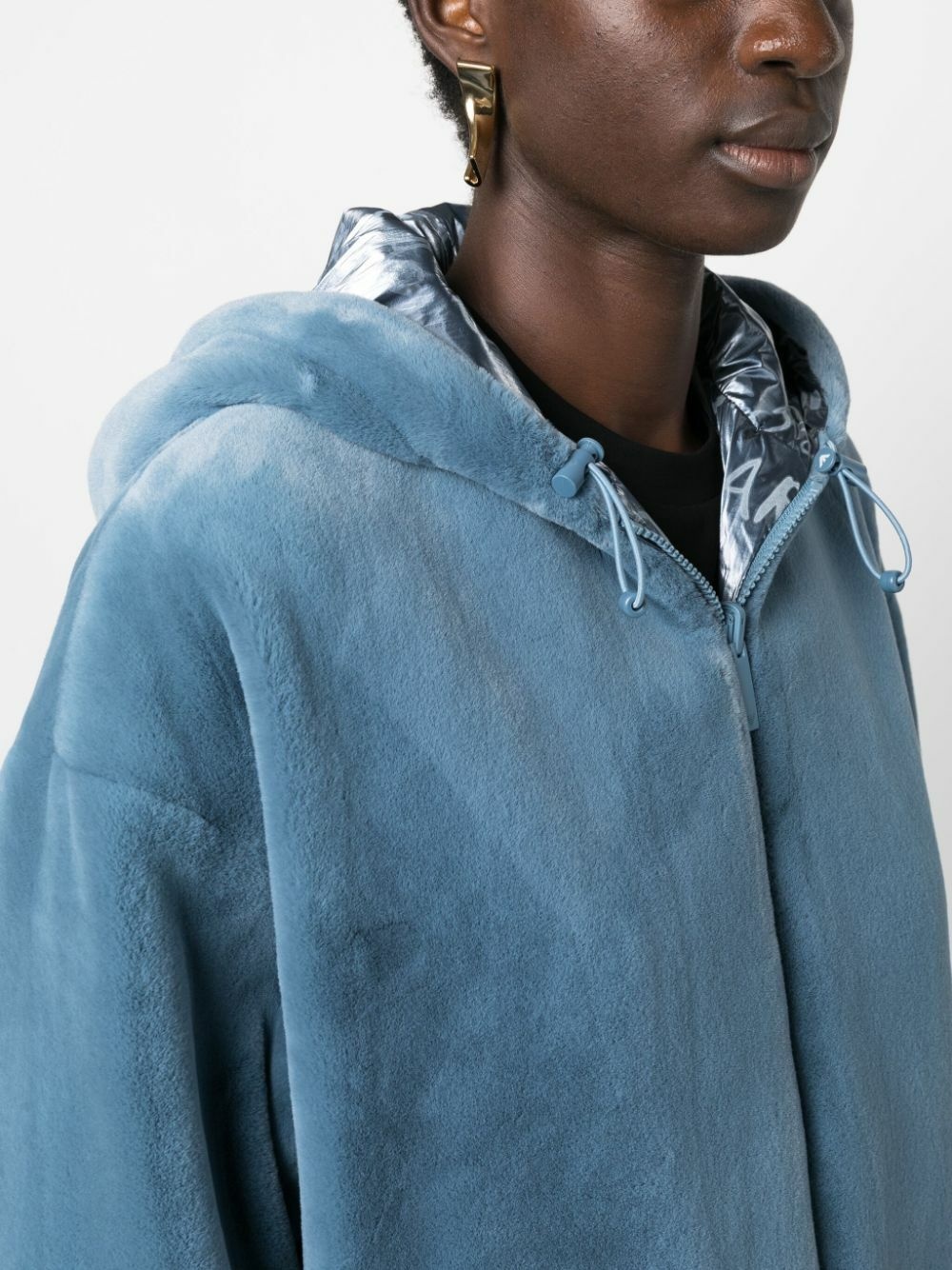 EMPORIO ARMANI - Faux-fur Hooded Jacket