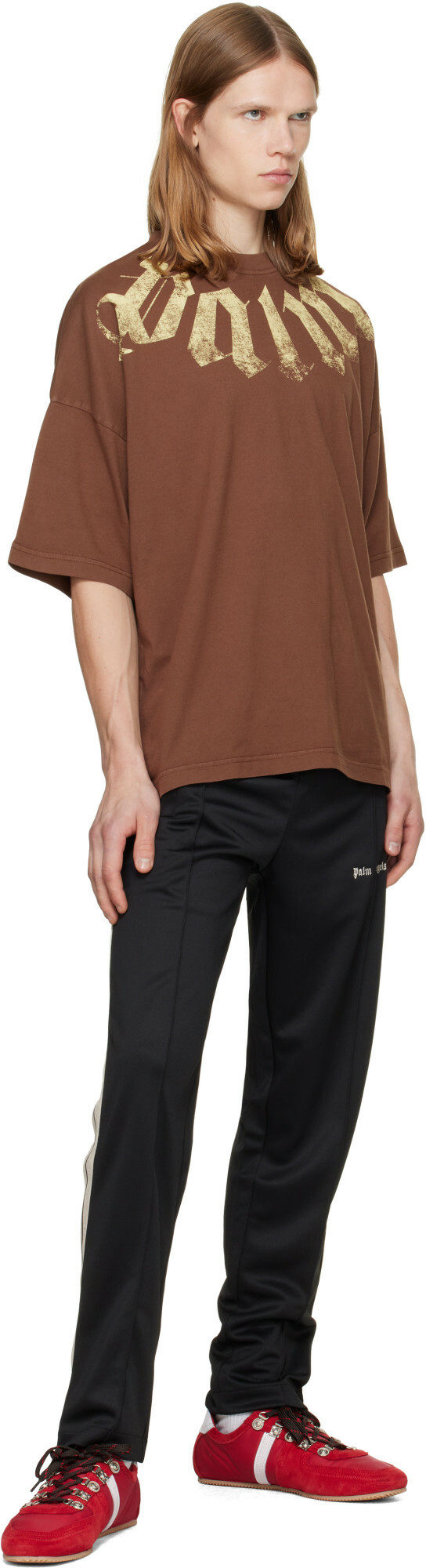 Palm Angels Black Classic Logo Track Pants