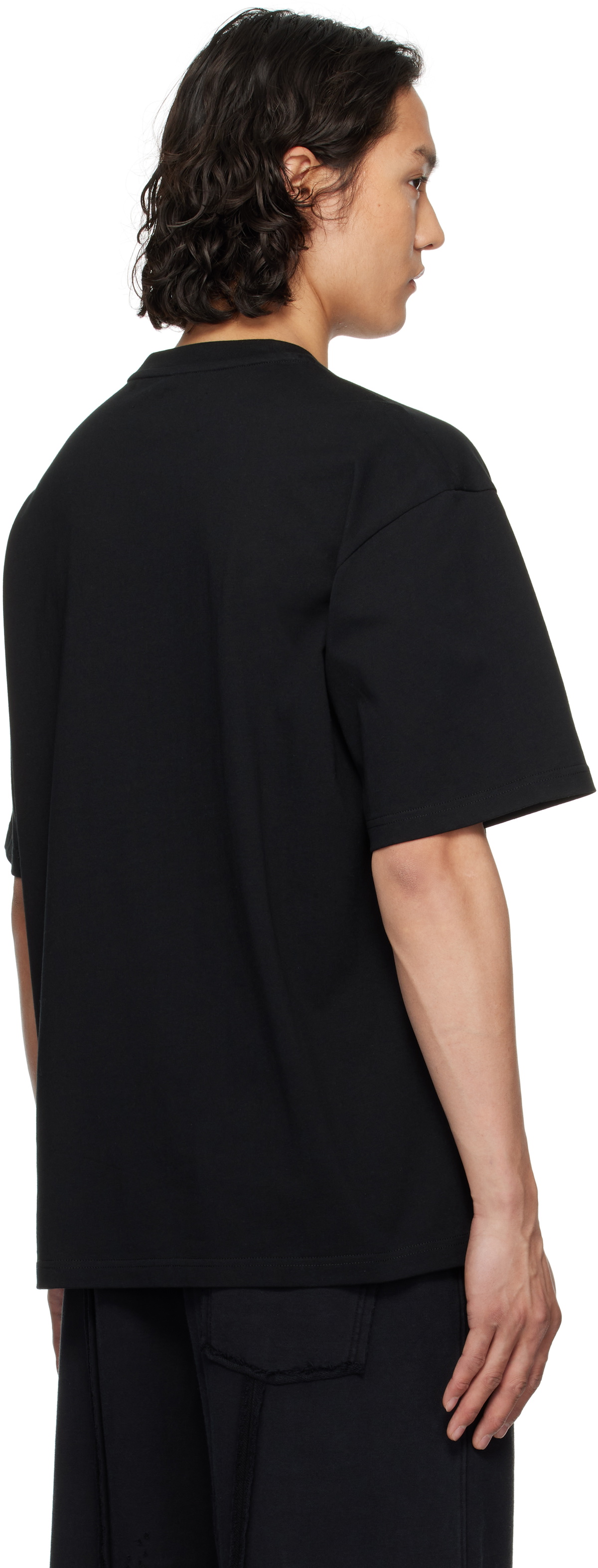 Feng Chen Wang Black Yu Zu Xie Patch T-shirt