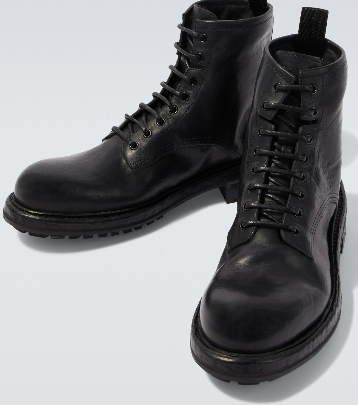Dolce&Gabbana Leather lace-up boots