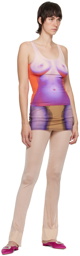 Y/Project Purple Jean-Paul Gaultier Edition Printed Tank Top