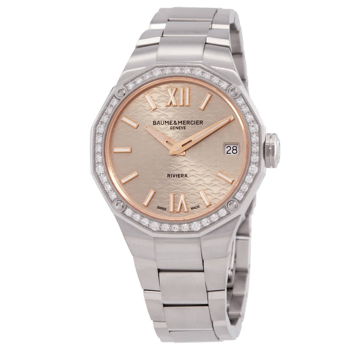Photo: Baume et Mercier Riviera Quartz Diamond Ladies Watch 10796
